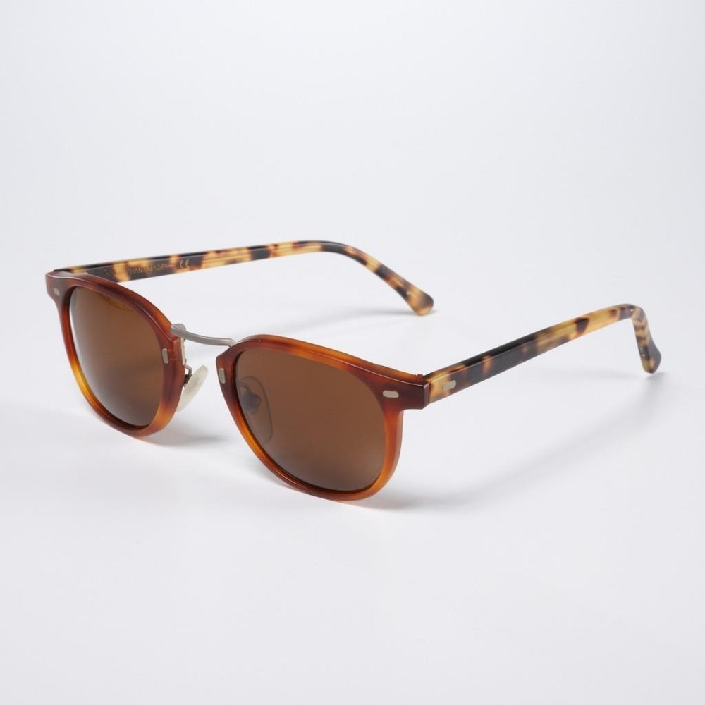 RVS Handmade Italy James Brown Tortoise Shell Sunglasses Limited Edition in Box
